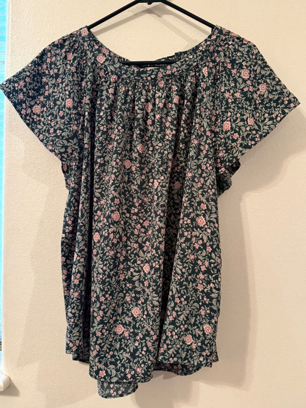 LC Lauren Conrad Floral Blouse size XL